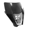 PLAQUE PHARE/TETE DE FOURCHE MOTO TYPE KTM 2.0 NOIR (HOMOLOGUE CE) (LED)