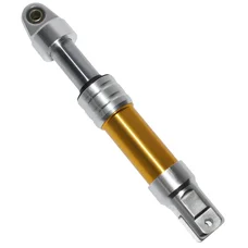 SHOCK ABSORBER FOR SCOOT  REPLAY (OIL-GAS FILLED) GOLD/SILVER- UPPER FIX Ø 10+12mm - LOWER FIX Ø8 (CENTERS  300mm)