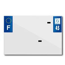 PLASTIC STRIP FOR PVC LICENSE PLATE WITH BUSINESS NAME (MOTORBIKE FORMAT 210X145)-DEPT 45/EUROPE (SOLD PER UNIT)