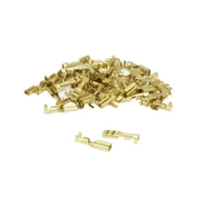 COSSE ELECTRIQUE LAITON NON ISOLEE PLATE FEMELLE 2.8 x 1 RS 7785   (VENDU AU SACHET DE 50 PIECES)  -SELECTION P2R-