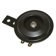 HORN  UNIVERSAL FOR SCOOTER DC 12V (BLACK STEEL) 100DB (Ø 70mm)  -SELECTION P2R-
