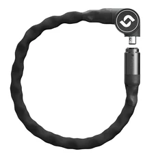 ANTIVOL VELO CHAINE DEVEROUILLAGE PAR SMARTPHONE SEREA BOLD DIAM 6 mm LONGUEUR 100 cm NOIR (TECHNOLOGIE NFC FONCTIONNE SANS BATTERIE) -NIVEAU SECURITE 9/15