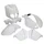 FAIRINGS/BODY PARTS FOR SCOOT  PEUGEOT 50 TKR, TREKKER 2007> WHITE GLOSS  (7 PARTS KIT )