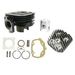COMPLETE CYLINDER KIT FOR SCOOT TOP PERFORMANCES CAST IRON FOR PEUGEOT 50 LUDIX ONE-TREND-SNAKE-CLASSIC, VIVACITY 2STROKE 2008>, KISBEE 2STROKE 2013>