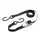SANGLE A CLIQUET AVEC CROCHET MASTERLOCK LARGEUR 25mm LONGUEUR 5M NOIR CAPACITE D'ARRIMAGE 400kg (VENDU A LA PAIRE)  -CERTIFICATION TUV-