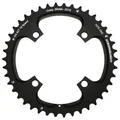 PLATEAU VTT 4BRA D.104 POUR SRAM XO FILETE 10V. STRONGLIGHT DOUBLE 42DTS EXTERIEUR NOIR - EPAISSEUR 5mm FILETE 10V.