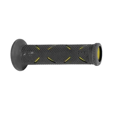 REVETEMENT POIGNEE PROGRIP MOTO ON ROAD 717 DOUBLE DENSITE NOIR/JAUNE OPEN END 122mm (PAIRE)