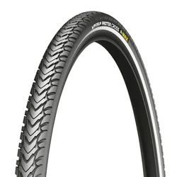TYRE FOR TREKKING E- BIKE 700 X 35 MICHELIN PROTEK CROSS MAX REINFORCED  5mm BLACK REFLECTEUR (37-622) REFLECTIVE - E-BIKE APPROVED e50