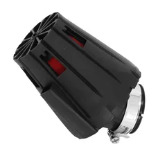 FILTRE A AIR REPLAY E5 BOX NOIR MOUSSE ROUGE FIXATION COUDE 45° DIAM 35/28