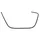 BORDURE/JONC DE TABLIER AVANT DROIT NOIR BRILLANT ORIGINE PIAGGIO 125-300 VESPA GTS 2018>2022 -1B006680-