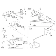Essuie-glaces avant et arrière 