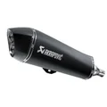 EXHAUST FOR MAXISCOOTER AKRAPOVIC FOR PIAGGIO 500 MP3 HPE 2016>2019, MP3 LT 2008>, MP3 2008> (BLACK SILENCER). (S-PI4SO3-HRSSBL). (EEC APPROVED).