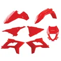 CARROSSERIE/CARENAGE MOTO ENDURO RESTYLING BETA 125, 250, 350, 390, 400, 480 RR 2T, 4T 2013>2017 ROUGE (KIT PLASTIQUES 7 PIECES)  -POLISPORT-