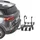 PORTE VELO PLATEFORME MOTTEZ DIANE INCLINABLE POUR 3 VELOS FIXATION RAPIDE SUR L'ATTELAGE -FABRICATION FRANCAISE HOMOLOGUE CE - CHARGE MAXI 45KGS