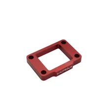 CALE DE CLAPET/ADMISSION 50 A BOITE KRM PRO RIDE POUR MINARELLI 50 AM6 EPAISSEUR 10 mm ALU CNC ROUGE