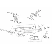 Fourche arriere - Amortisseur