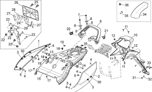 Carrosserie posterieure