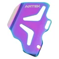 REAR BRAKE CYLINDER PROTECTION PLATE 50 WITH ARTEK UNIVERSAL BOX 40-50 mm CNC ALU NEO-CHROM