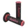 REVETEMENT POIGNEE DOMINO MOTO OFF ROAD A190 NOIR/ROUGE CLOSED END 120-123mm (PAIRE)