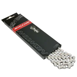 CHAINE VELO 11V. ROUTE/VTT  NEWTON KMC ARGENT/BLANC 116 MAILLONS COMPATIBLE SHIMANO/SRAM