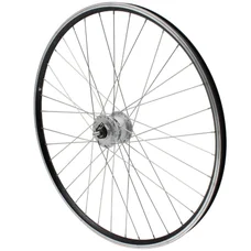 WHEEL FOR TREKKING BIKE- 700X35 FRONT ER10 -ALUMINIUM BLACK DOUBLE-WALLED - SHIMANO HUB DYNAMO DH2N 6 VOLT