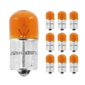 AMPOULE/LAMPE STANDARD 12V 10W CULOT BA15s NORME R10W GRAISSEUR ORANGE (CLIGNOTANTS) (BOITE DE 10)  -FLOSSER-