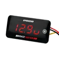 THERMOMETER DIGITAL/VOLTMETER - VOCA RACE FASTER SLIM TOUCH - FOR COOLING CIRCUIT LIQUID 0-120°C RED LEDS WARNING.
