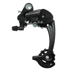 DERAILLEUR-REAR-FOR MTB- P2R 9/8 SPEED. BLACK NINE LONG CAGE- (COMPATIBLE SHIMANO > 34T. )
