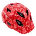 CASQUE VELO ENFANT GIST WELLY ROUGE AVEC MOTIFS TAILLE 52-56cm AVEC MOLETTE ET ECLAIRAGE LED (VENDU SUR CARTE)