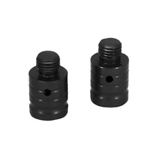 MIRROR HOLE PLUGS FOR YAMAHA 700 MT-07 BLACK ANODIZED ALU (PAIR)  -AVOC-