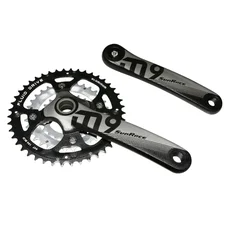 CHAINSET FOR MTB- SUNRACE 9/10 Speed MS9 -ALUMINIUM- BLACK 175mm 44-32-22 INTEGRATED WITH CUPS