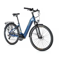 VELO ELECTRIQUE/VAE CITY 28 LEADER FOX SAGA MIXTE BLEU TIGRE 8V MOTEUR CENTRAL BAFANG M300 36V 80Nm BATTERIE 15Ah (16,5'' - H43cm - TAILLE S - POUR ADULTE DE 158cm à 168cm)