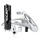 POT 50 A BOITE VOCA CROSS CHROMED POUR DERBI 50 SENDA, SENDA DRD/APRILIA 50 RX, SX (PASSAGE HAUT - SILENCIEUX ALU NOIR)