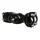 STEM FOR MTB/TREKKING - P2R -ADJUSTABLE- BLACK Ø25,4  L110mm - For FORK 1" 1/8