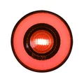FEU ARRIERE MOTO UNIVERSEL AVOC VINTAGE A LEDS NOIR COUVERCLE FUME (3 FILS)  -HOMOLOGUE CE-