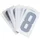 CHIFFRE PLAQUE PVC MOTO/SCOOTER 45mm  8  (VENDU PAR 10)