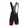 CUISSARD COURT GIST A BRETELLES FOND COOLMAX NOIR BORDS ROUGE   S -5116