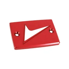 FRONT BRAKE FLUID RESERVOIR CAP - FOR YAMAHA 700 MT-07 ALU CNC ANODIZED RED/WHITE PATTERN   -AVOC-