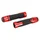 REVETEMENT POIGNEE AVOC MOTO ON ROAD ANTIDERAPANTE AVEC EMBOUT DE GUIDON ADAPTABLE YAMAHA 700 MT-07 ROUGE ANODISE (PAIRE)