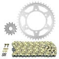 KIT CHAINE ADAPTABLE YAMAHA 300 MT03 2016>2023, YZF R3 2015>2020  520  14x43  (DEMULTIPLICATION ORIGINE)  -AFAM-