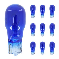 LIGHT BULB 12V 10W STANDART W10W FOOT W2,1x9,5D WEDGE BLUE (DASHBOARD LIGHT) (SOLD PER 10)  -SELECTION P2R-