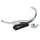 POT 50 A BOITE VOCA CHROMED POUR DERBI 50 SENDA, GPR/APRILIA 50 RS4/GILERA 50 SMT, RCR  (PASSAGE BAS - SILENCIEUX ALU NOIR)