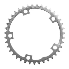 PLATEAU ROUTE 5BRA D.130 STRONGLIGHT 39DTS INTERIEUR ARGENT ALU 7075 TYPE SHIMANO  9/10V.