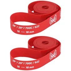 FOND DE JANTE ZEFAL ROUE 700C HAUTE PRESSION EN 16 mm ROUGE (VENDU A LA PAIRE)