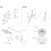 Roue de secours - Trousse à outils