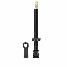 VALVE DE PNEU TUBELESS PRESTA NEWTON COLORI NOIR 87mm 4 TROUS POUR DIFFUSION PREVENTIF (VENDU A L'UNITE) - LIVRE AVEC DEMONTE OBUS