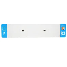 PLASTIC STRIP FOR BLANK PVC LICENSE PLATE (CAR FORMAT 520X110)-DEPT 83/EUROPE (SOLD PER UNIT)