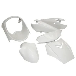 CARROSSERIE/CARENAGE SCOOT ADAPTABLE PEUGEOT 50 VIVACITY 1998>2007 BLANC BRILLANT (KIT 6 PIECES)  -P2R-