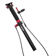 TIGE DE SELLE VTT TELESCOPIQUE P2R ALU NOIR DIAM. 31,6  L445mm  (REGLAGE PAR CABLE EXTERNE 0/55/110mm)