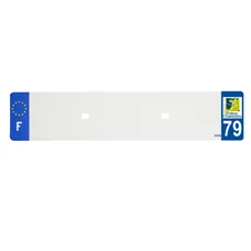 PLASTIC STRIP FOR BLANK PVC LICENSE PLATE (CAR FORMAT 520X110)-DEPT 79/EUROPE (SOLD PER UNIT)